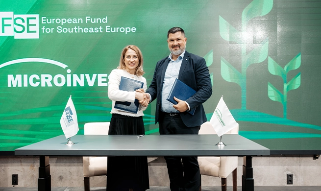EFSE consolidează parteneriatul cu Microinvest printr-un nou împrumut în valoare de 10 milioane EUR  pentru a sprijini tranziția la o agricultură sustenabilă a producătorilor agricoli din Republica Moldova